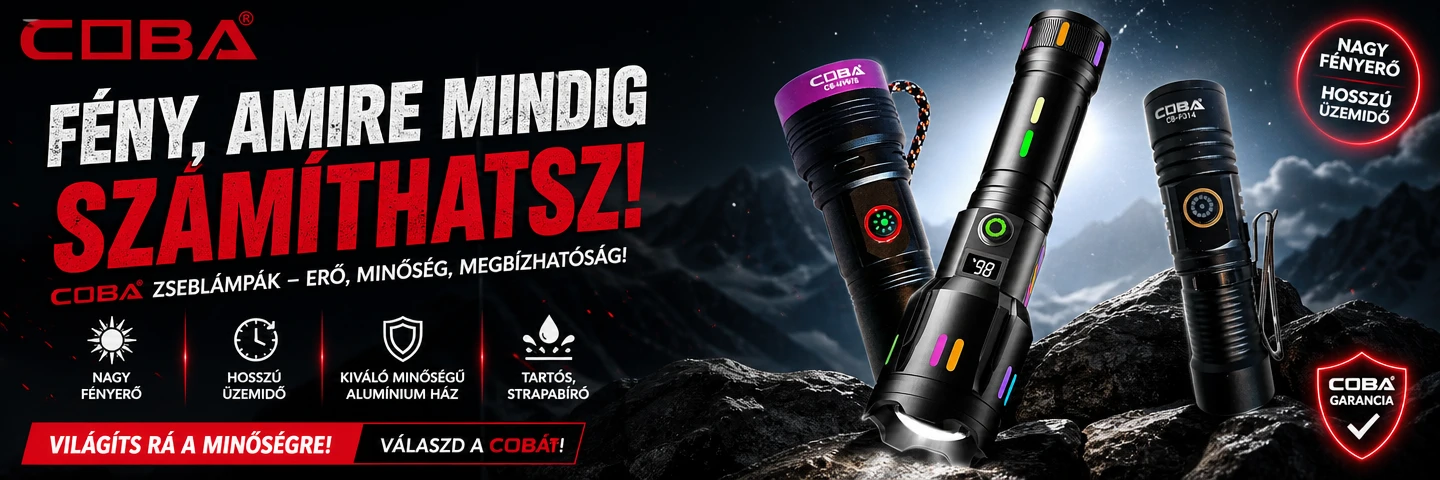 COBA elemlámpák