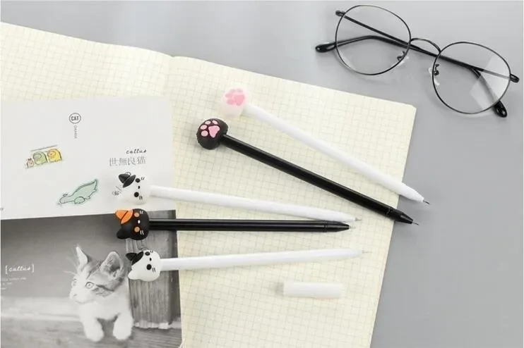 Kawaii cicás zselés toll készlet