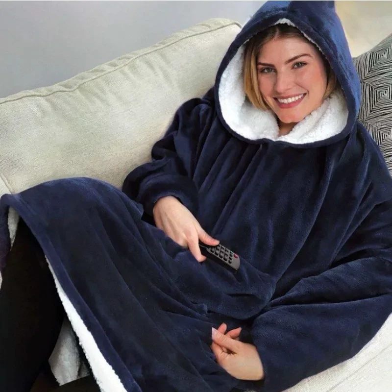 Huggle Hoodie polár kapucnis takaró