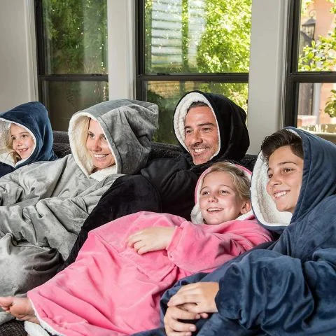Huggle Hoodie polár kapucnis takaró