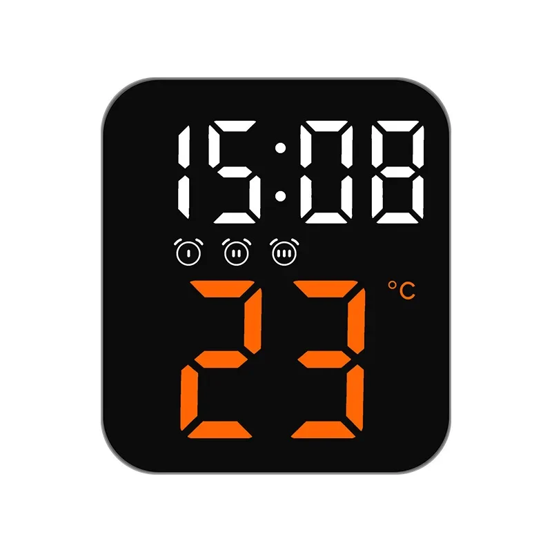 GH8015 LED óra hőmérővel - narancs