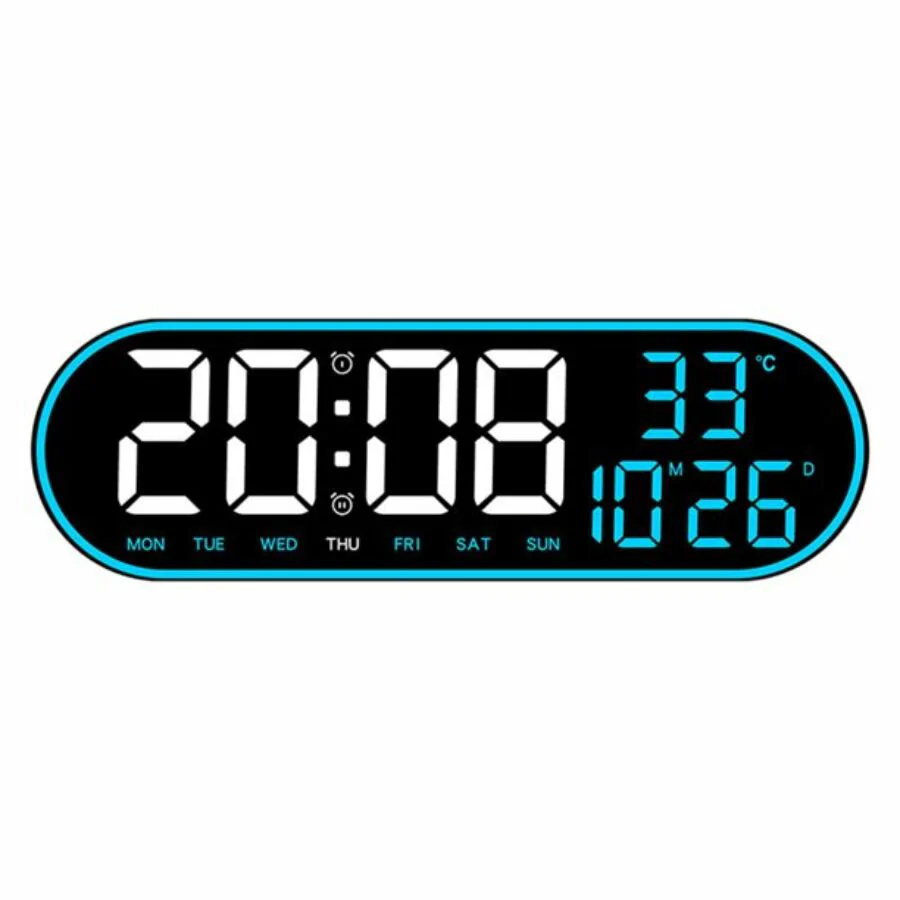 GH8021 digitális LED falióra távirányítóval