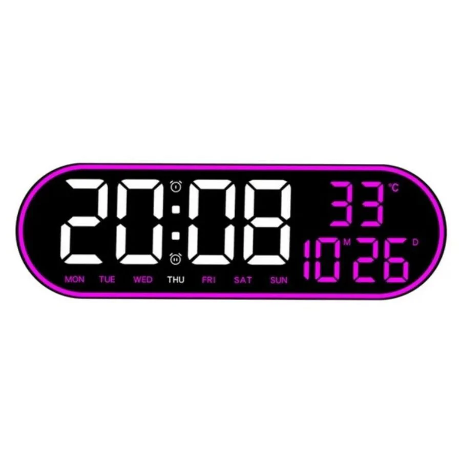 GH8021 digitális LED falióra távirányítóval