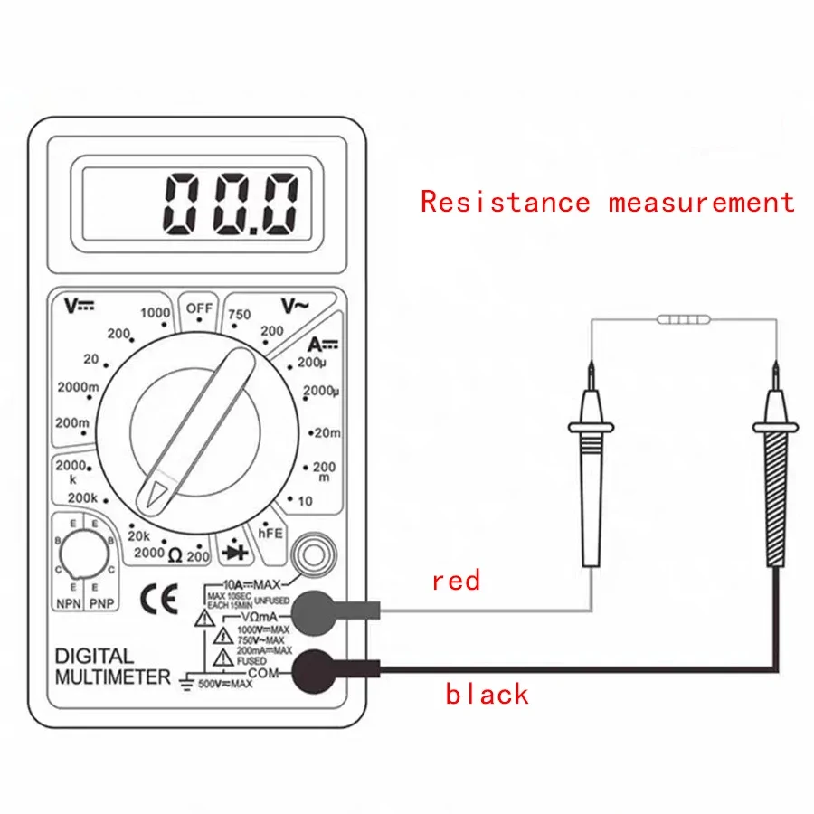 DT-830B digitális multiméter