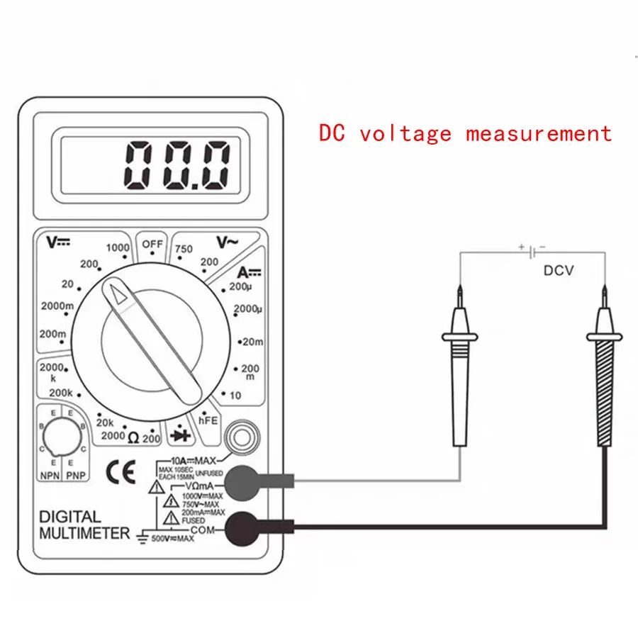 DT-830B digitális multiméter