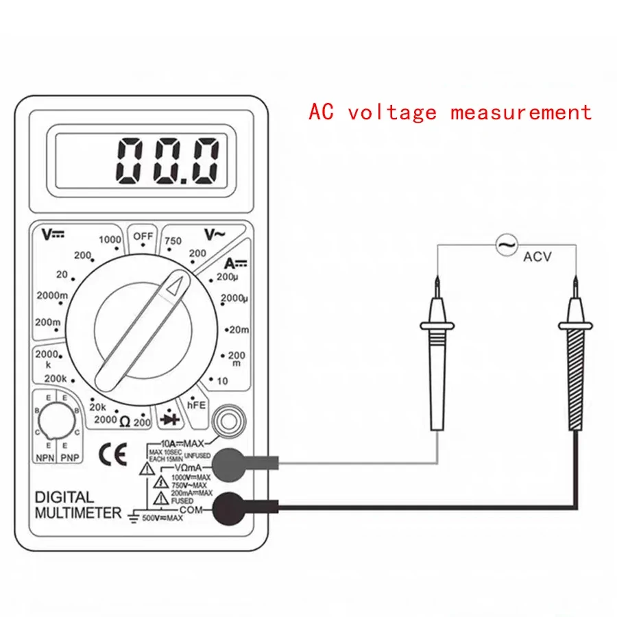 DT-830B digitális multiméter