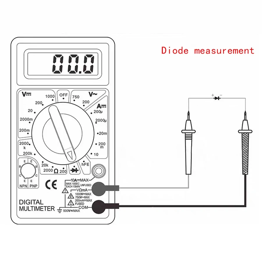 DT-830B digitális multiméter