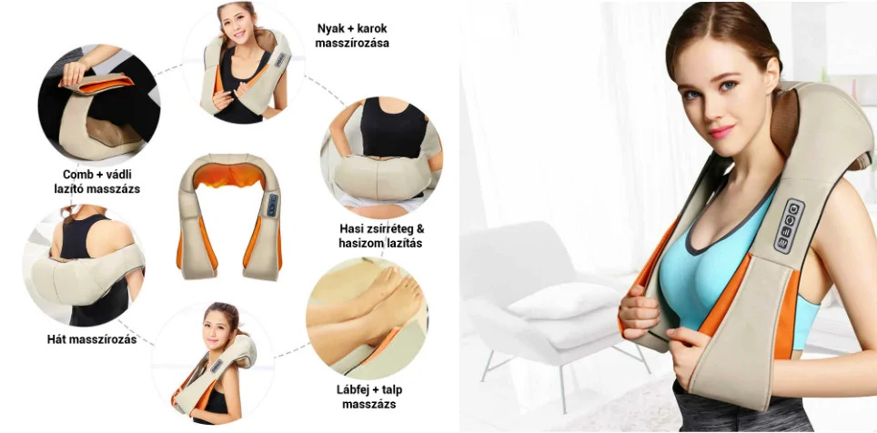 MA-8821 Shiatsu nyakmasszírozó gép