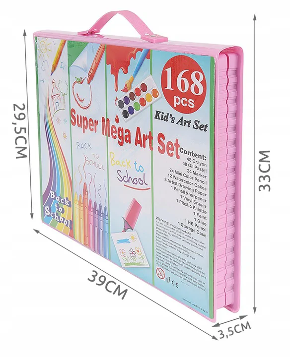 168 részes kreatív festő színező rajzkészlet pink