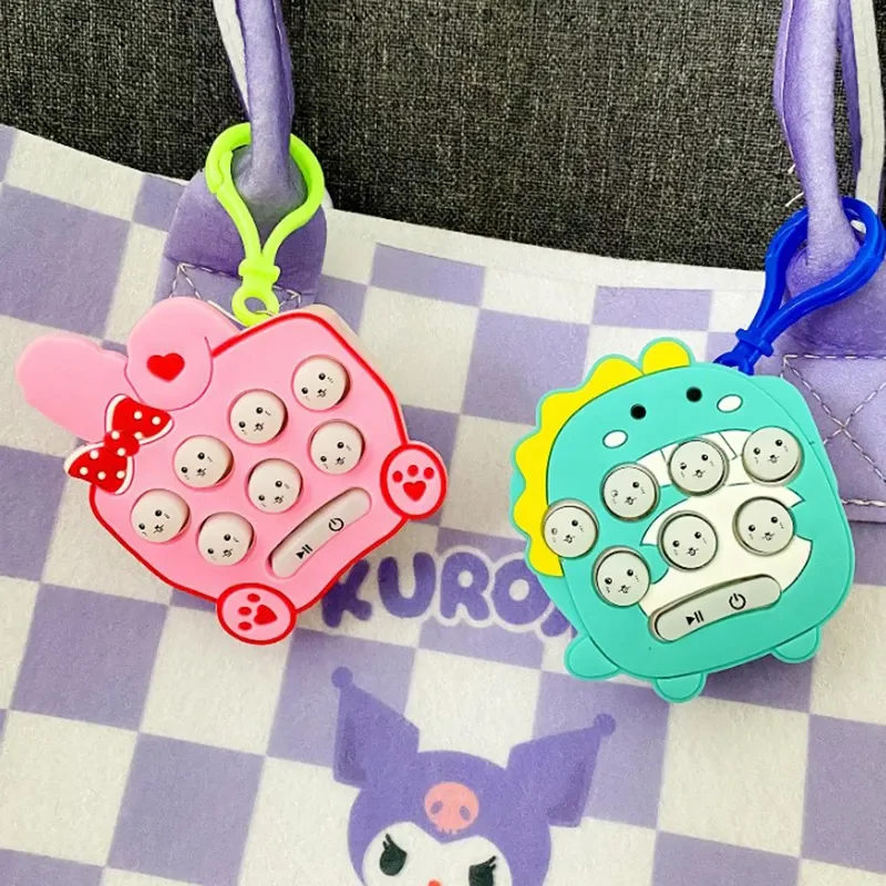 Kulcstartóra akasztható, elemes POP IT játék - unaloműző, stressz csökkentő nyomkodható kütyü