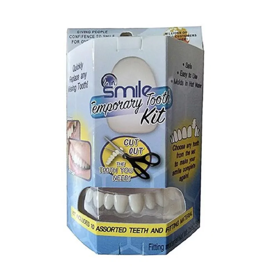 Instant smile - fogsor javító készlet vészhelyzet esetére - ideiglenes fogpótlás készítő