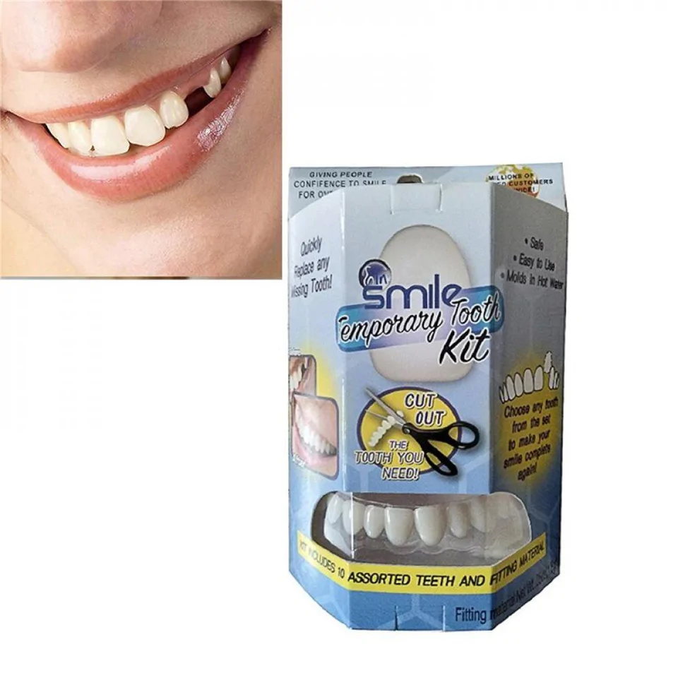 Instant smile - fogsor javító készlet vészhelyzet esetére - ideiglenes fogpótlás készítő