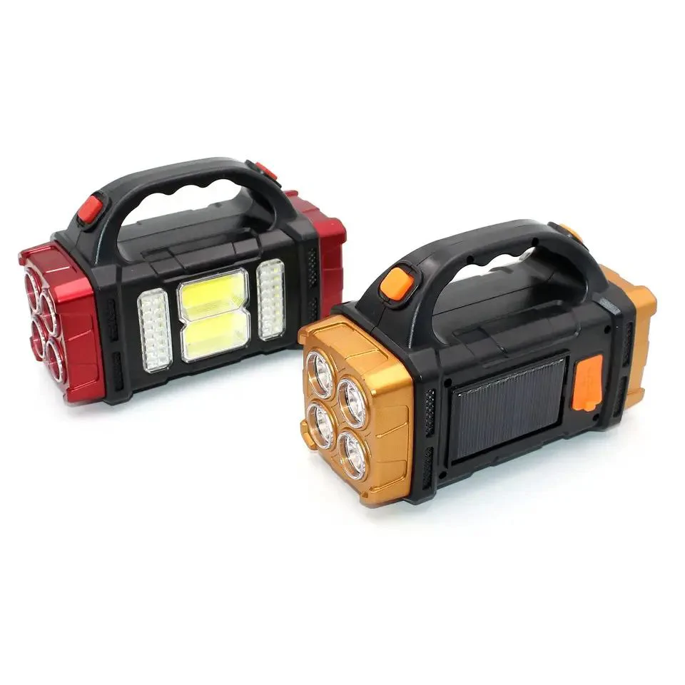 HB-2678 extra erős fényű, 62 LED-es, napelemes kézilámpa és power bank - praktikus lámpa kempingezéshez, horgászathoz, szereléshez