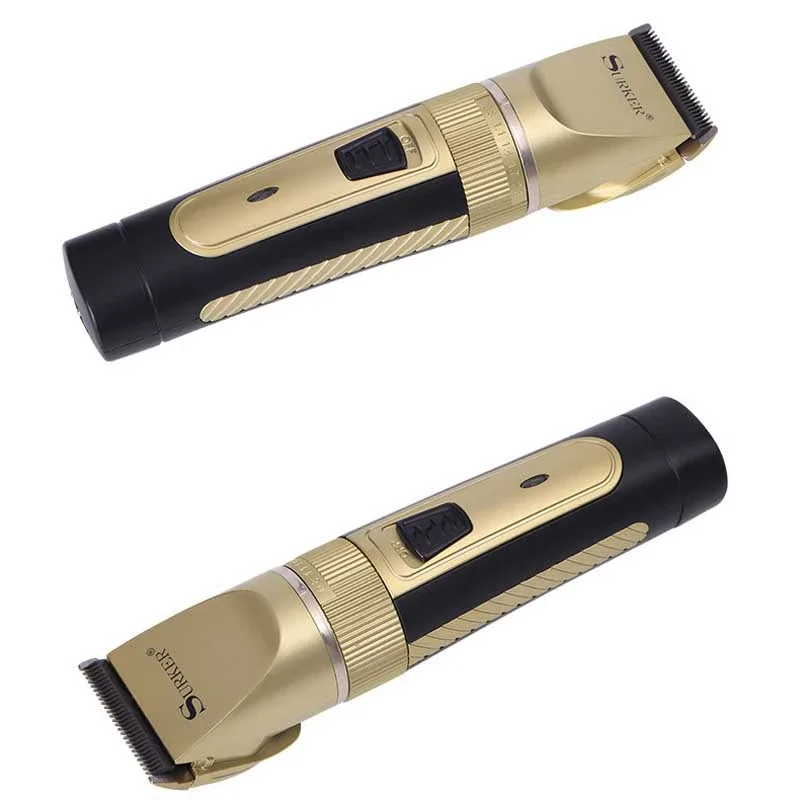 Surker SK-910 csendes működésű, akkumulátoros kisállatszőr nyíró készülék - 3-6-9-12 mm cserélhető fejekkel(BBL)