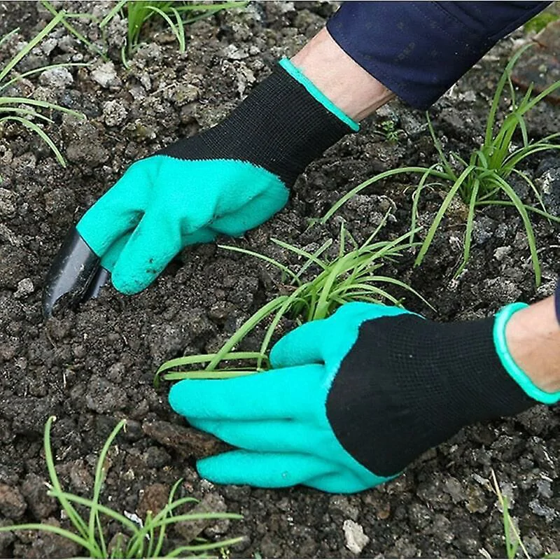 Greenhouse strapabíró, vízálló kerti kesztyű szett 4 karommal - ásáshoz, kerti munkálatokhoz - univerzális méret