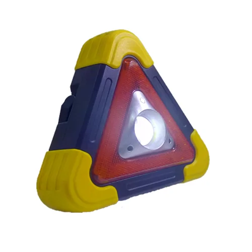 COB LED szolár multifunkciós lámpa elakadásjelző háromszög HB-6608-9
