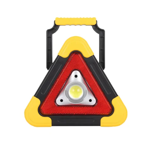 COB LED szolár multifunkciós lámpa elakadásjelző háromszög HB-6608-9