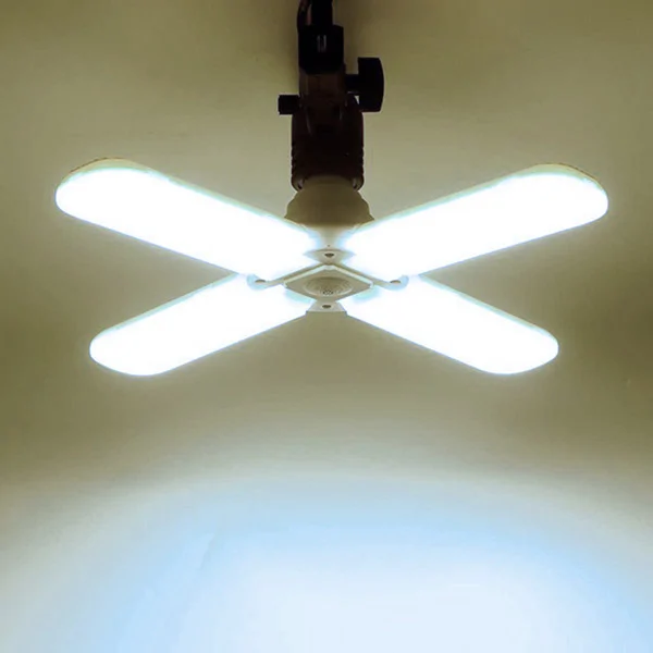 60W négyágú E27 LED lámpa / Ventilátor formájú energiatakarékos fényforrás