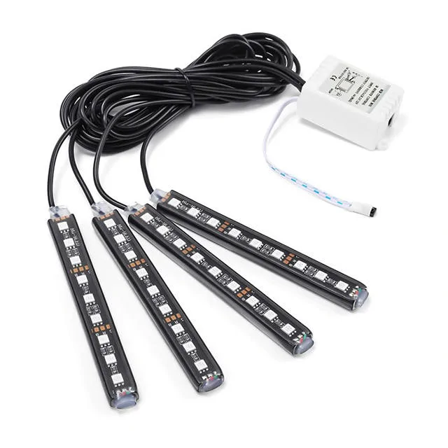 RGB LED lábtér világítás autóba - távirányítós