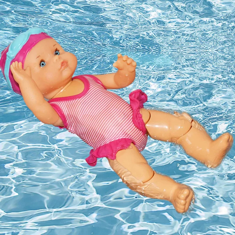 WaterBaby - úszó interaktív játékbaba, utánozza az úszást, 33 cm