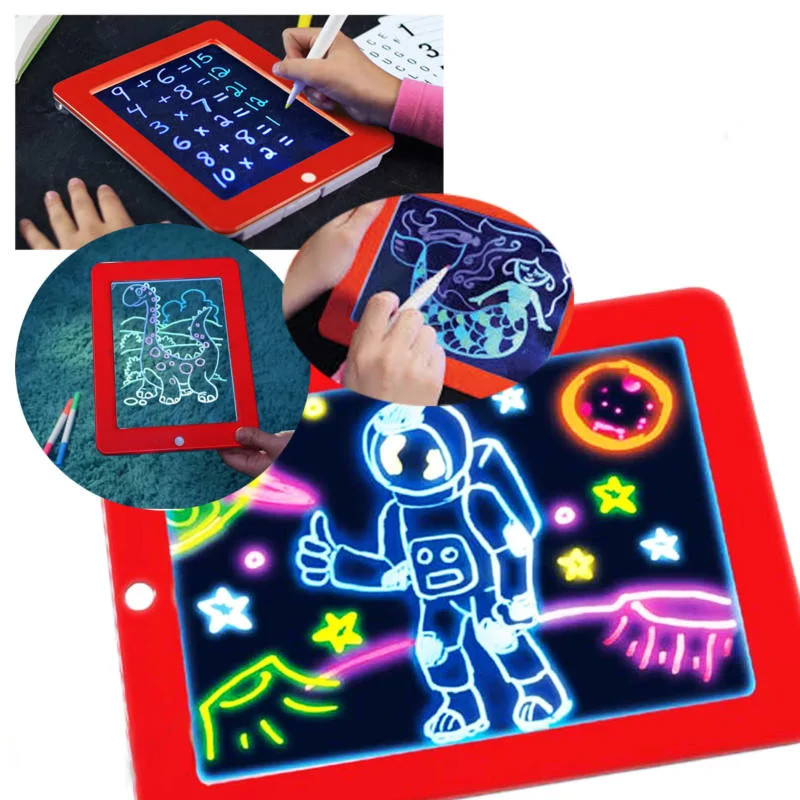 Magic Sketchpad készségfejlesztő, színes, világítós rajztábla, üzenőtábla gyerekeknek