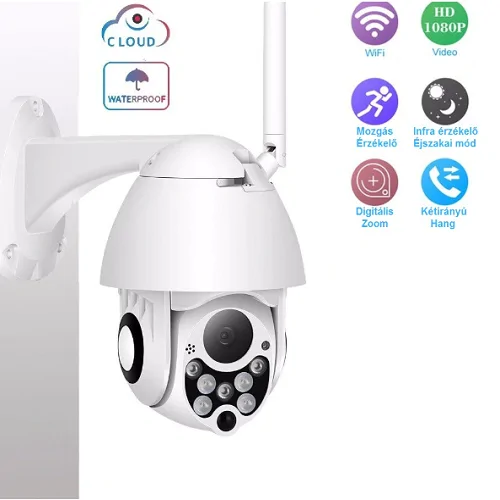 Onvif wifi IP kültéri térfigyelő kamera