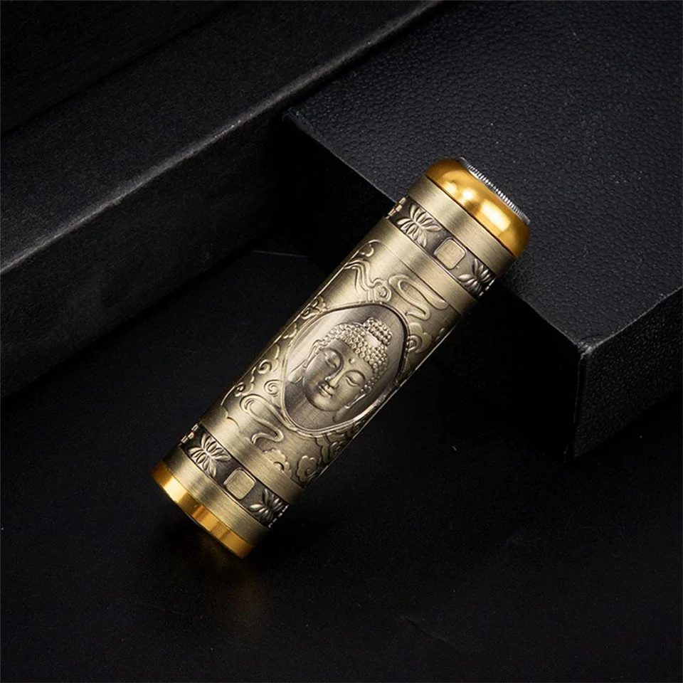 Kompakt méretű Retro körkéses, USB gravírozott villanyborotva tisztítókefével