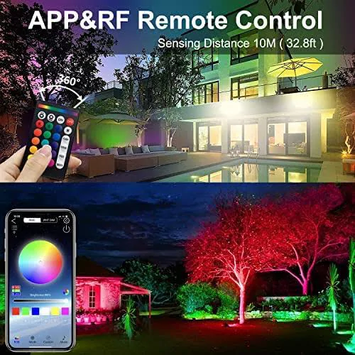 RGB színes telefonról irányítható LED reflektor/Party reflektor - 60W