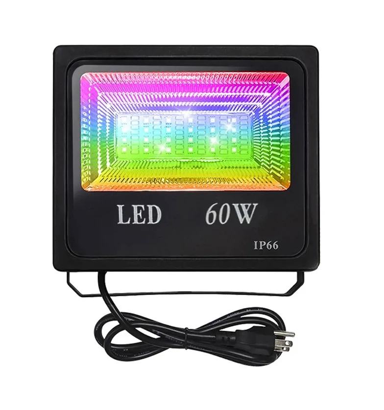 RGB színes telefonról irányítható LED reflektor/Party reflektor - 60W