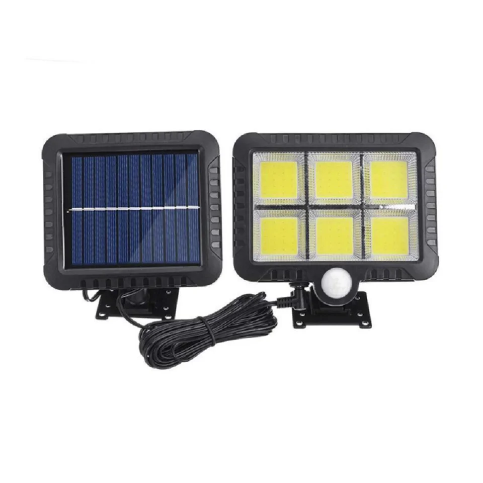 SL-F120 Kültéri COB LED napelemes fali lámpa, mozgásérzékelővel
