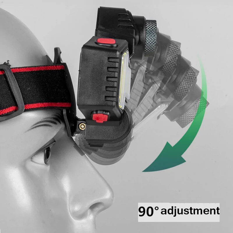 W685 multifunkciós LED fejlámpa beépített akkumulátorral - brutál fényerő