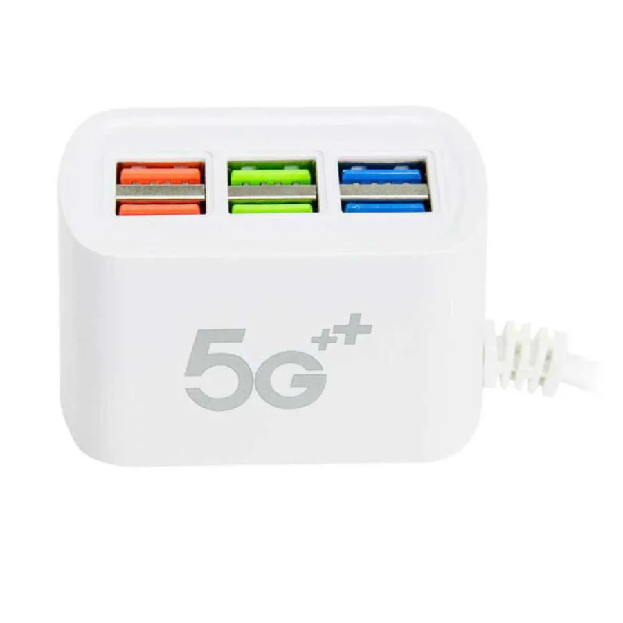 6 portos USB hálózati gyorstöltő 3.1A (BBV)