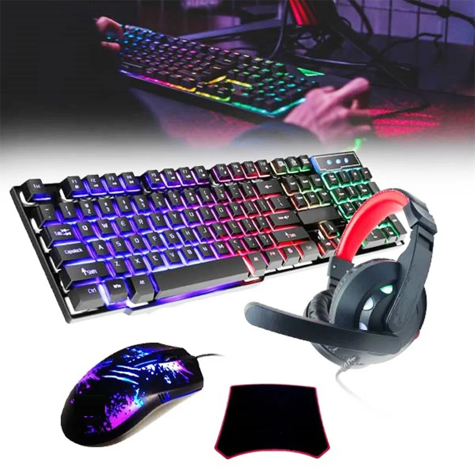 AS1066 4 db-os RGB gamer készlet nem csak játékosok számára - USB