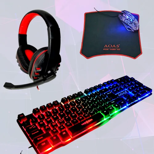 AS1066 4 db-os RGB gamer készlet nem csak játékosok számára - USB