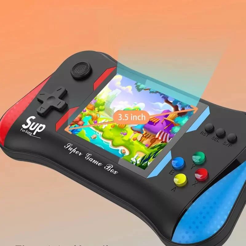 SupFunGame játékkonzol 500 előre telepített játékkal, 3.5" LCD kijelzővel