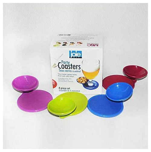 4 darabos 2in1 party poháralátét és nasi tartó szett