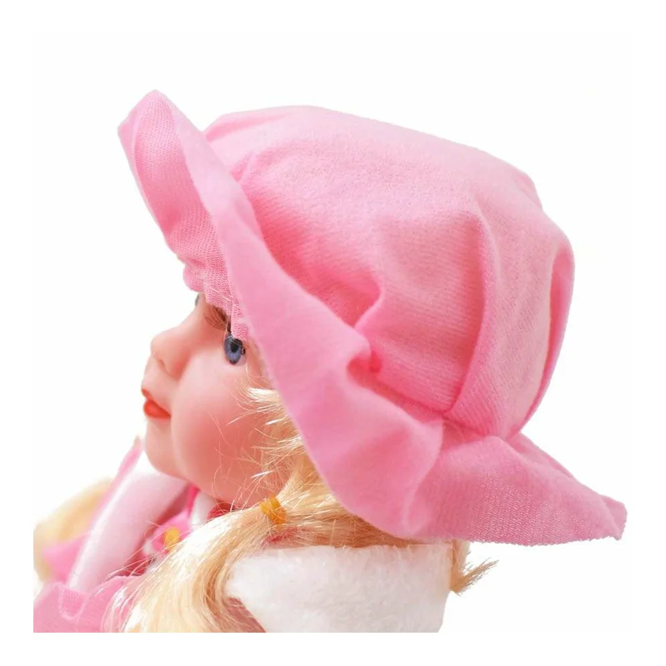Magyarul éneklő hajas Kati baba óriás szempillával – 52 cm