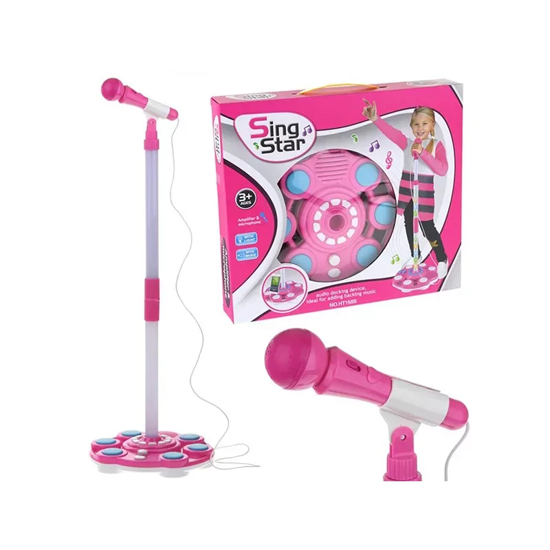 SING STAR LED mp3 játék mikrofon - rózsaszín