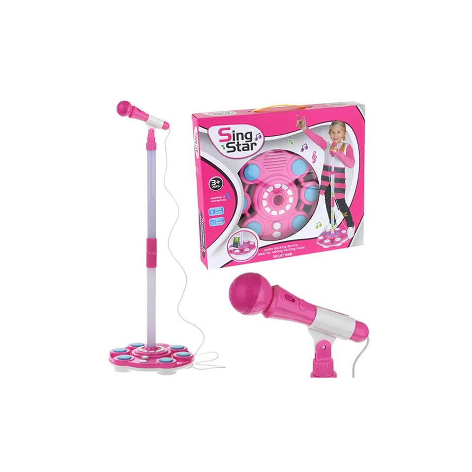SING STAR LED mp3 játék mikrofon - rózsaszín