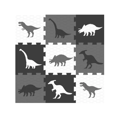 9 db-os, dínós habszivacs puzzle, játszószőnyeg és építőkocka – habtapi