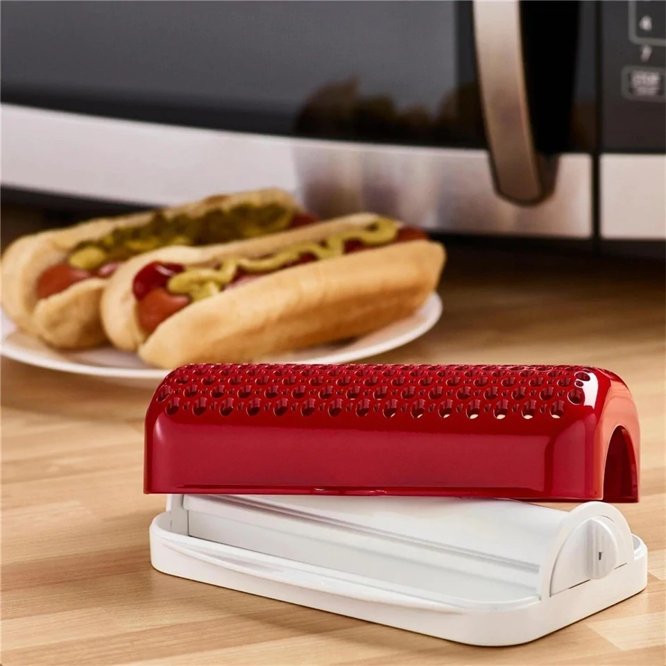 Hot Doglicius mosogatógépben mosható, hőálló hotdog készítő - 1 perc alatt elkészíti az ételt