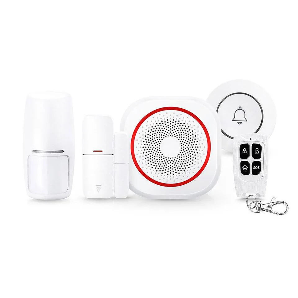 JG-H3 Smart Security wifis otthoni riasztórendszer szett - távirányítóval és okostelefonról is vezérelhető