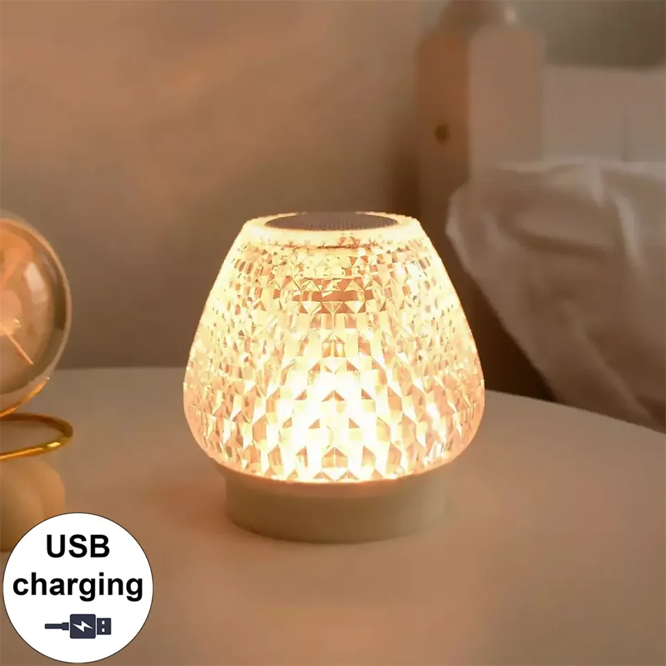 GIBOX G5S 2in1 kristály alakú okos lámpa - USB-ről tölthető, felakasztható party lámpa Bluetooth hangszóróval