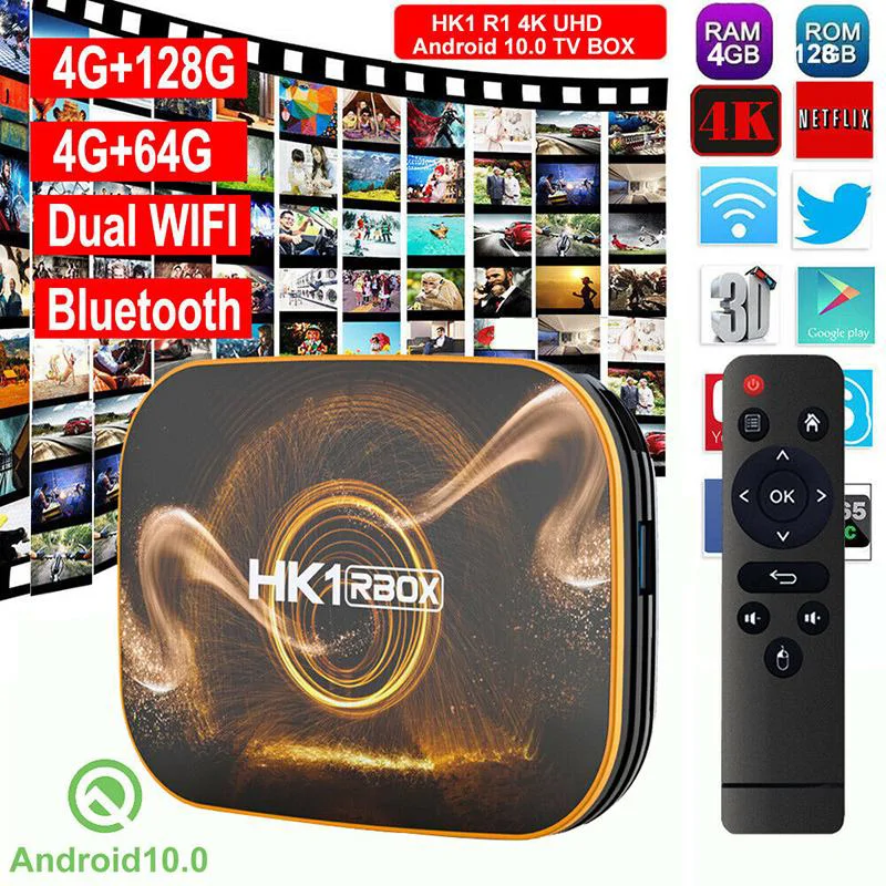 HK1 RBox Smart TV adapter - TV okosító - Android 10