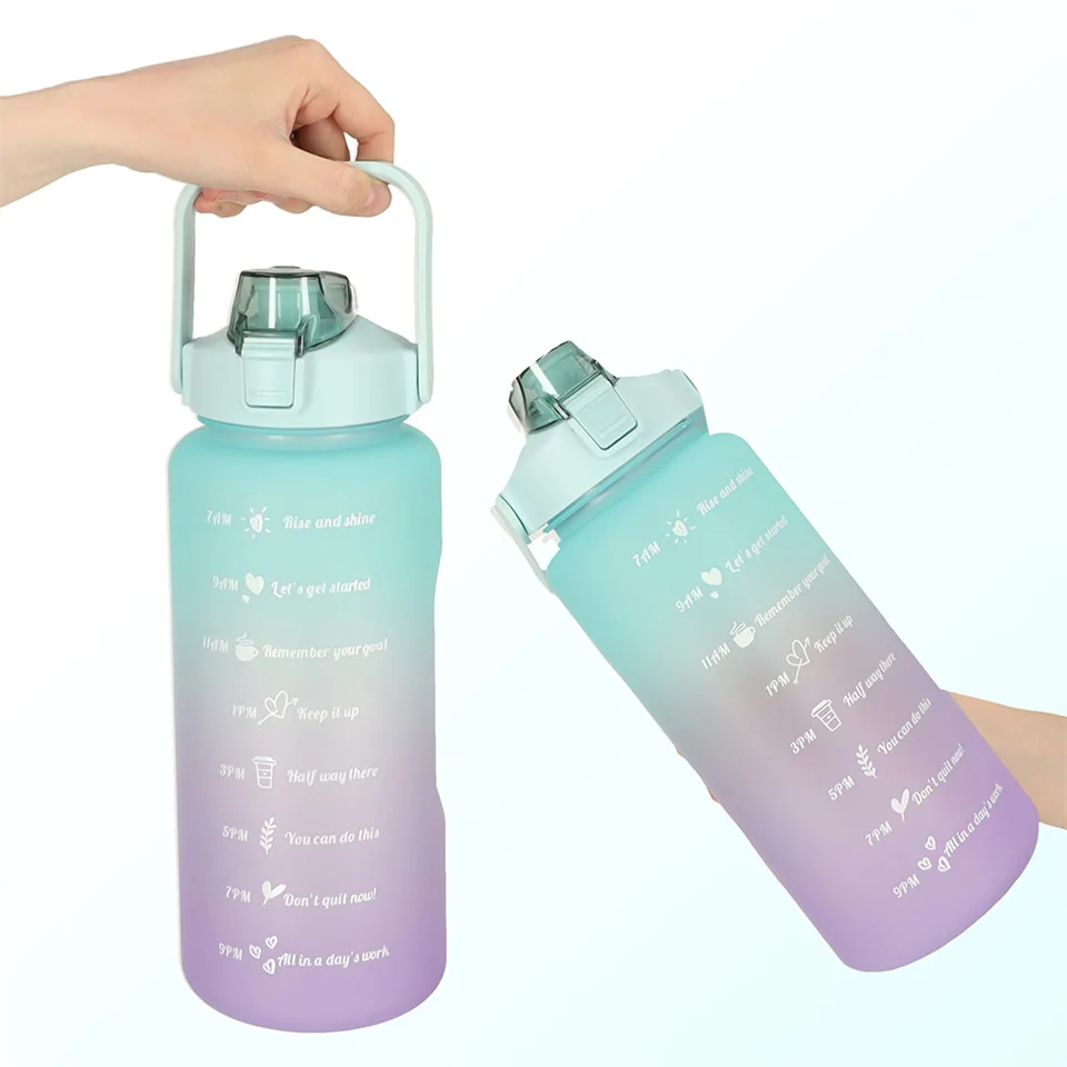Havita 3in1 motivációs kulacs szett 2L/900ML/300 ML - Kék-sárga