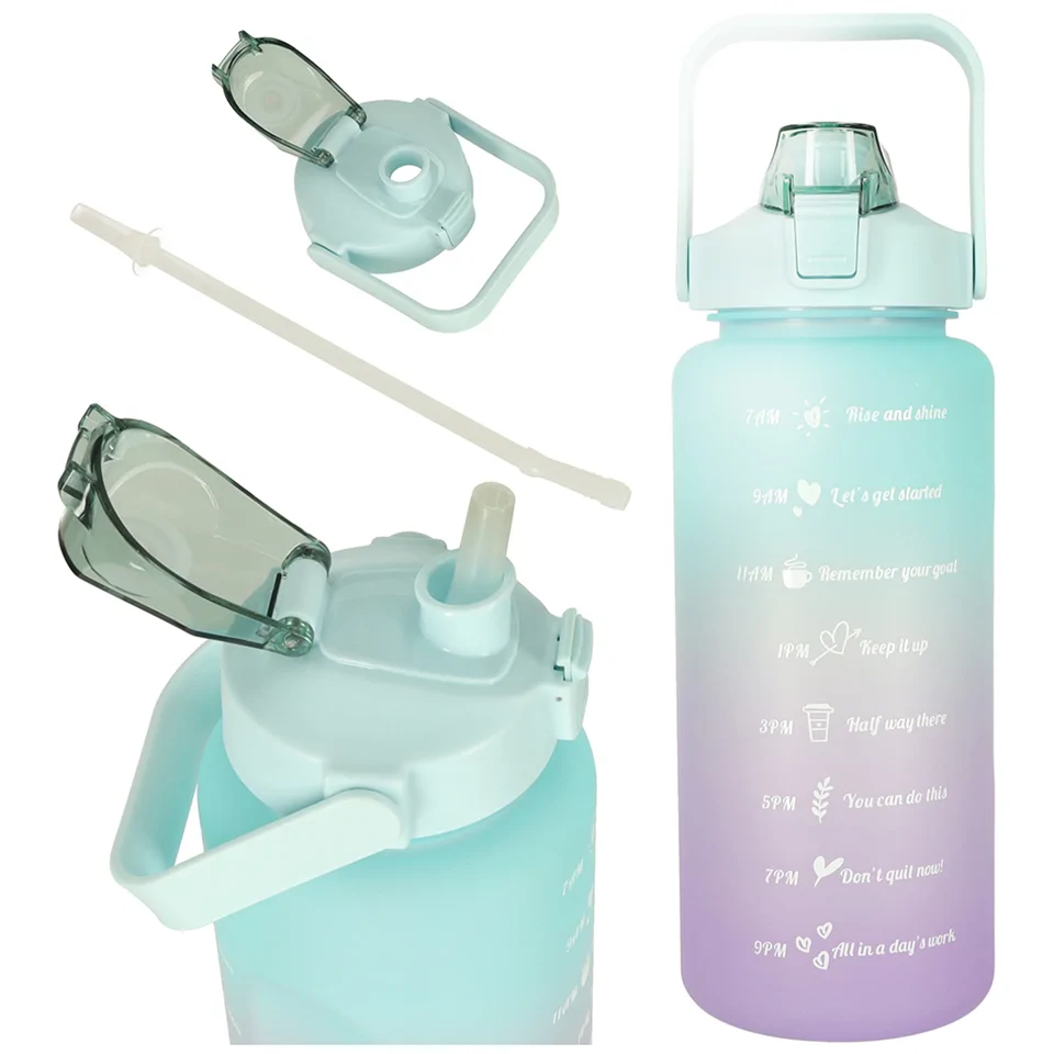Havita 3in1 motivációs kulacs szett 2L/900ML/300 ML - Kék-sárga