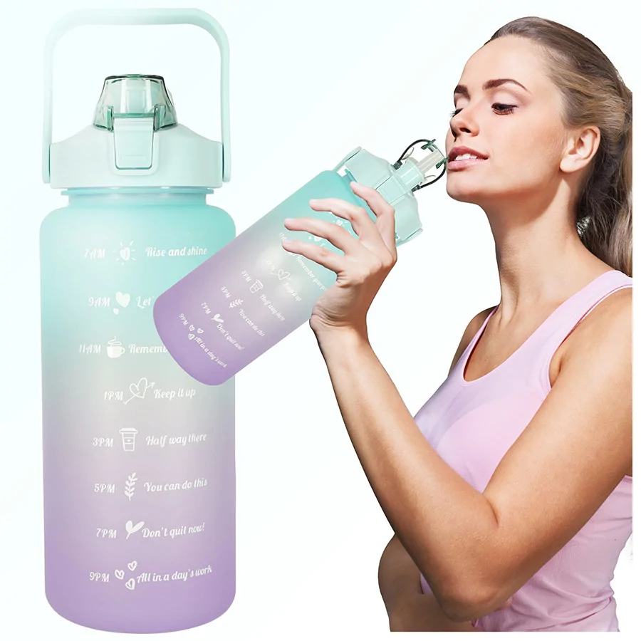 Havita 3in1 motivációs kulacs szett 2L/900ML/300 ML - Kék-sárga