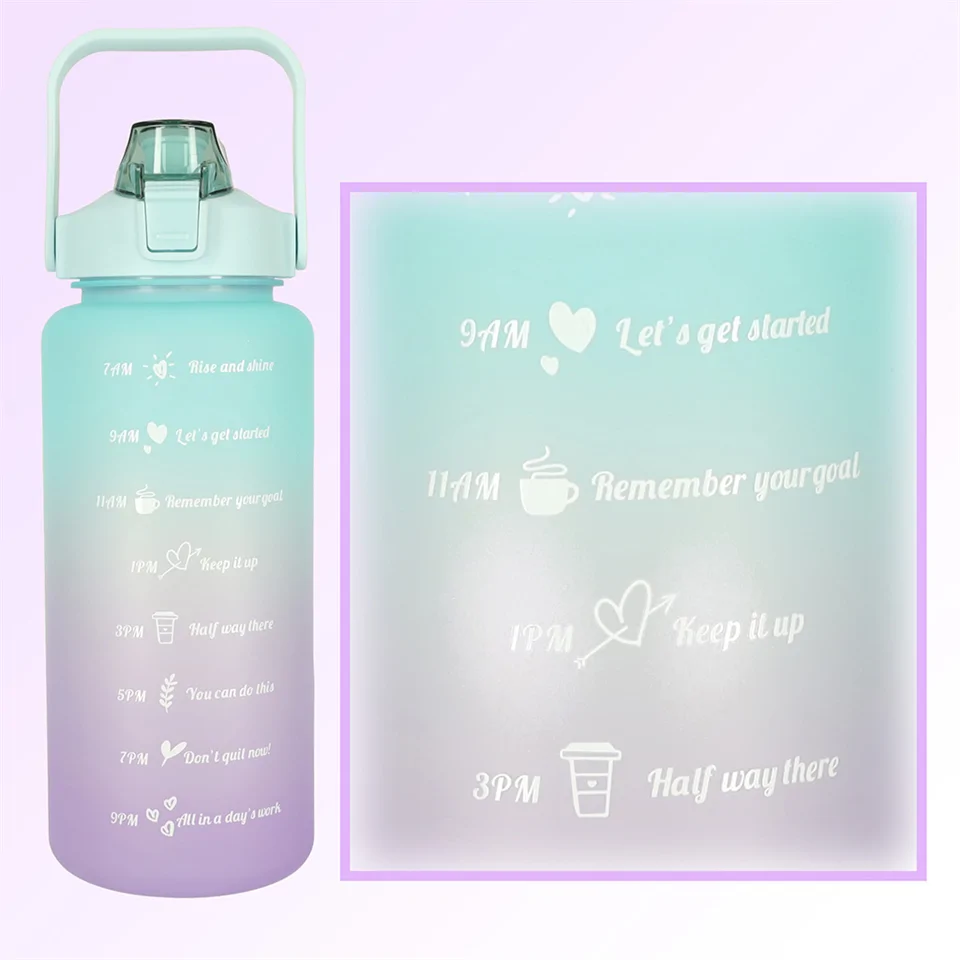 Havita 3in1 motivációs kulacs szett 2L/900ML/300 ML - Kék-sárga