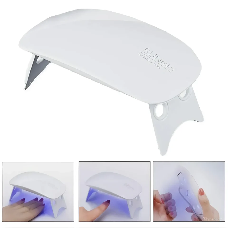 Hordozható SUN MINI 2 UV/LED USB műkörmös lámpa időzítővel, gyors szárítás funkcióval - manikűr szalonminőségben