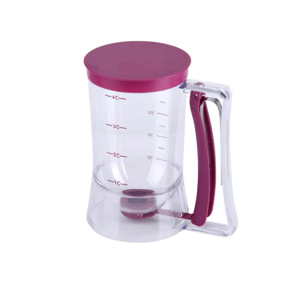 Kézi tészta adagoló gép, 900ml - gofrihoz, muffinhoz, palacsintákhoz, süteményekhez